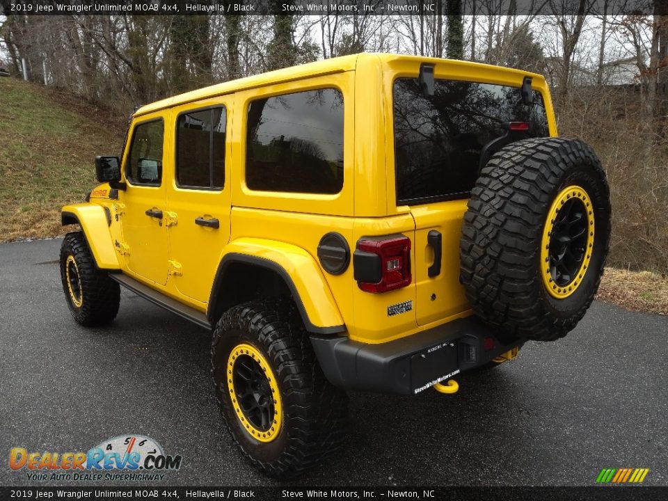 2019 Jeep Wrangler Unlimited MOAB 4x4 Hellayella / Black Photo #9