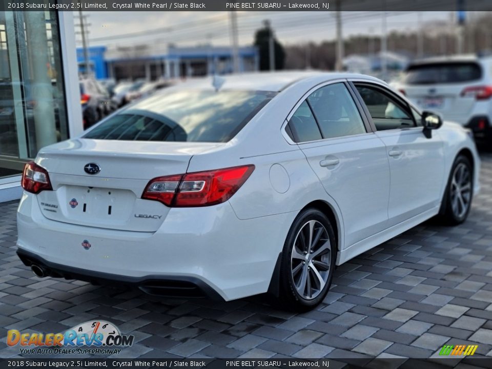 2018 Subaru Legacy 2.5i Limited Crystal White Pearl / Slate Black Photo #20