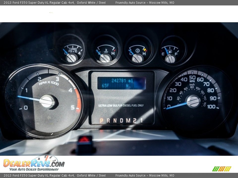 2013 Ford F350 Super Duty XL Regular Cab 4x4 Gauges Photo #30