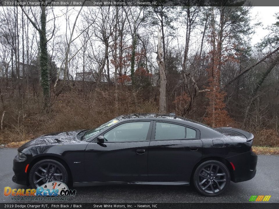 2019 Dodge Charger R/T Pitch Black / Black Photo #1