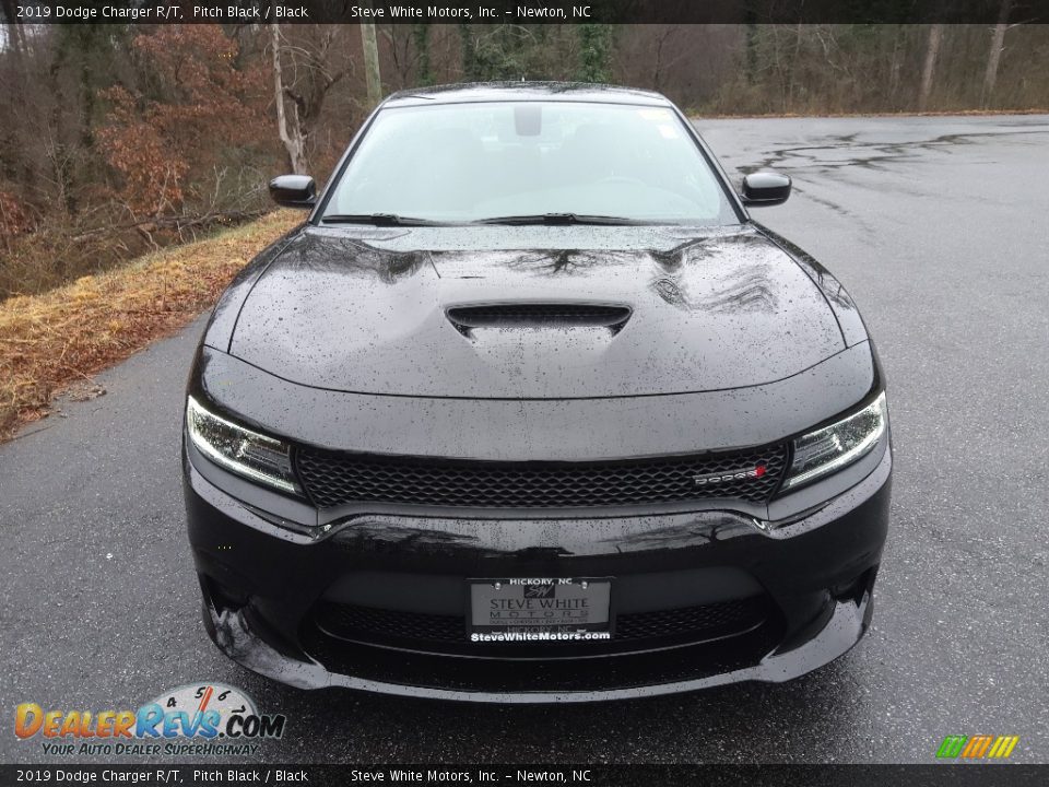 2019 Dodge Charger R/T Pitch Black / Black Photo #4