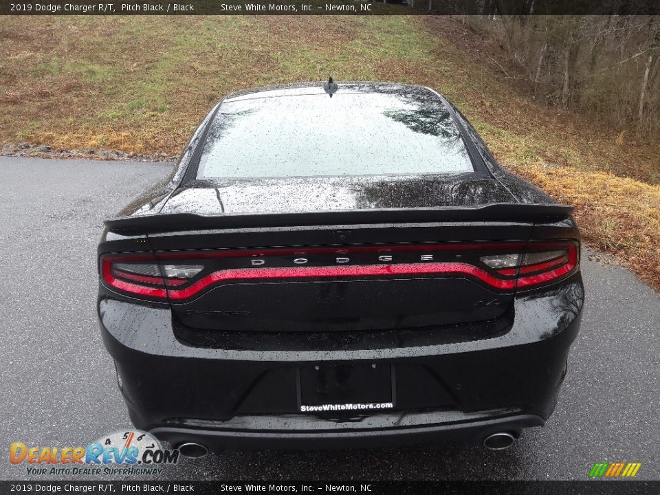 2019 Dodge Charger R/T Pitch Black / Black Photo #8