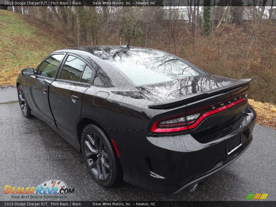 2019 Dodge Charger R/T Pitch Black / Black Photo #9