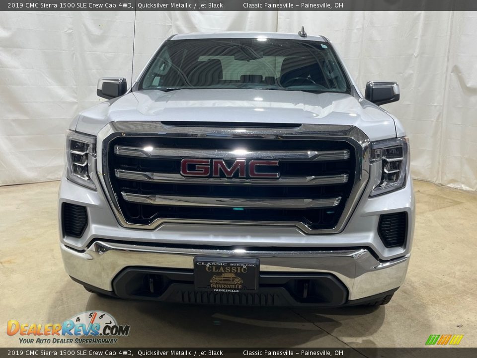 2019 GMC Sierra 1500 SLE Crew Cab 4WD Quicksilver Metallic / Jet Black Photo #4