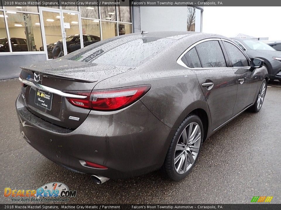 2018 Mazda Mazda6 Signature Machine Gray Metallic / Parchment Photo #2