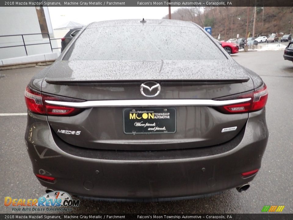 2018 Mazda Mazda6 Signature Machine Gray Metallic / Parchment Photo #3