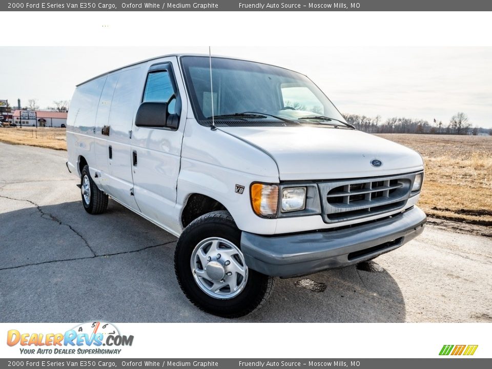 2000 Ford E Series Van E350 Cargo Oxford White / Medium Graphite Photo #1