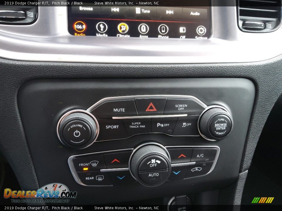 2019 Dodge Charger R/T Pitch Black / Black Photo #25