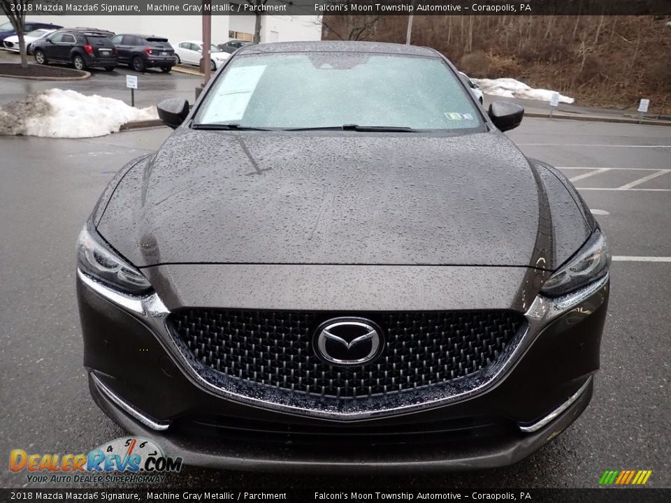 2018 Mazda Mazda6 Signature Machine Gray Metallic / Parchment Photo #7