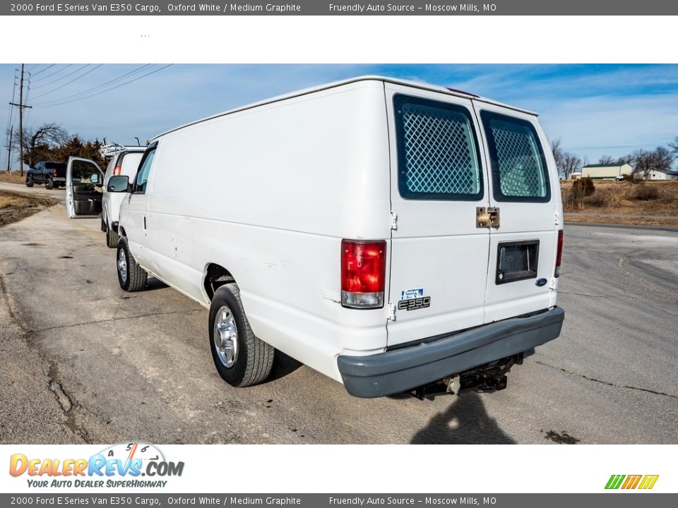 2000 Ford E Series Van E350 Cargo Oxford White / Medium Graphite Photo #6