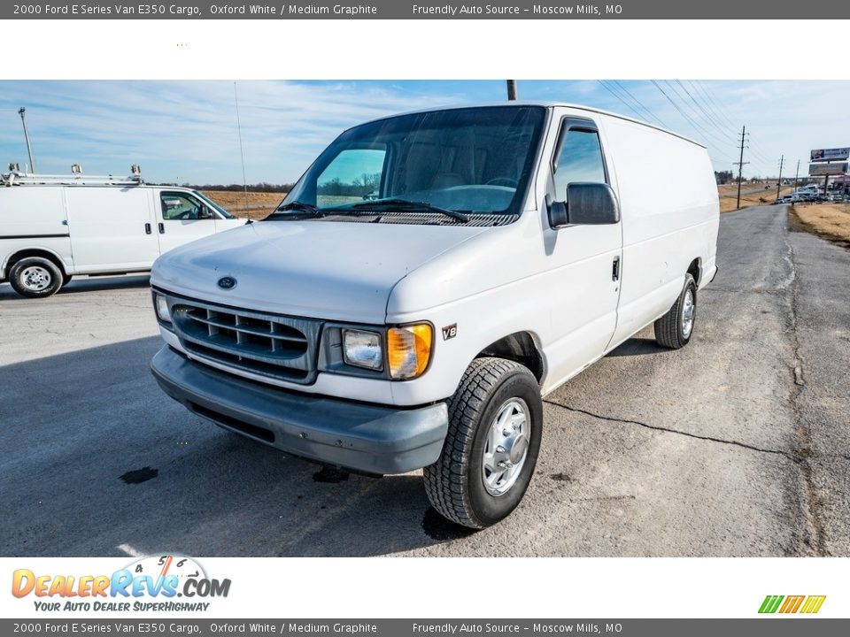 2000 Ford E Series Van E350 Cargo Oxford White / Medium Graphite Photo #8