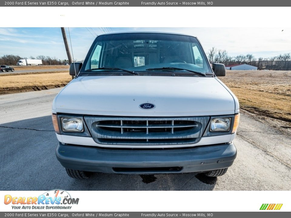 2000 Ford E Series Van E350 Cargo Oxford White / Medium Graphite Photo #9