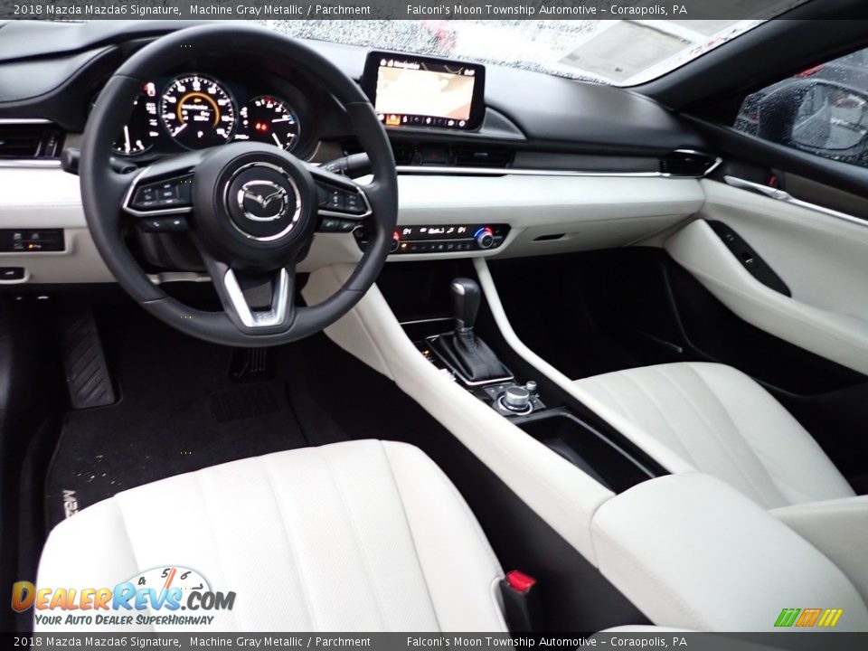 2018 Mazda Mazda6 Signature Machine Gray Metallic / Parchment Photo #19