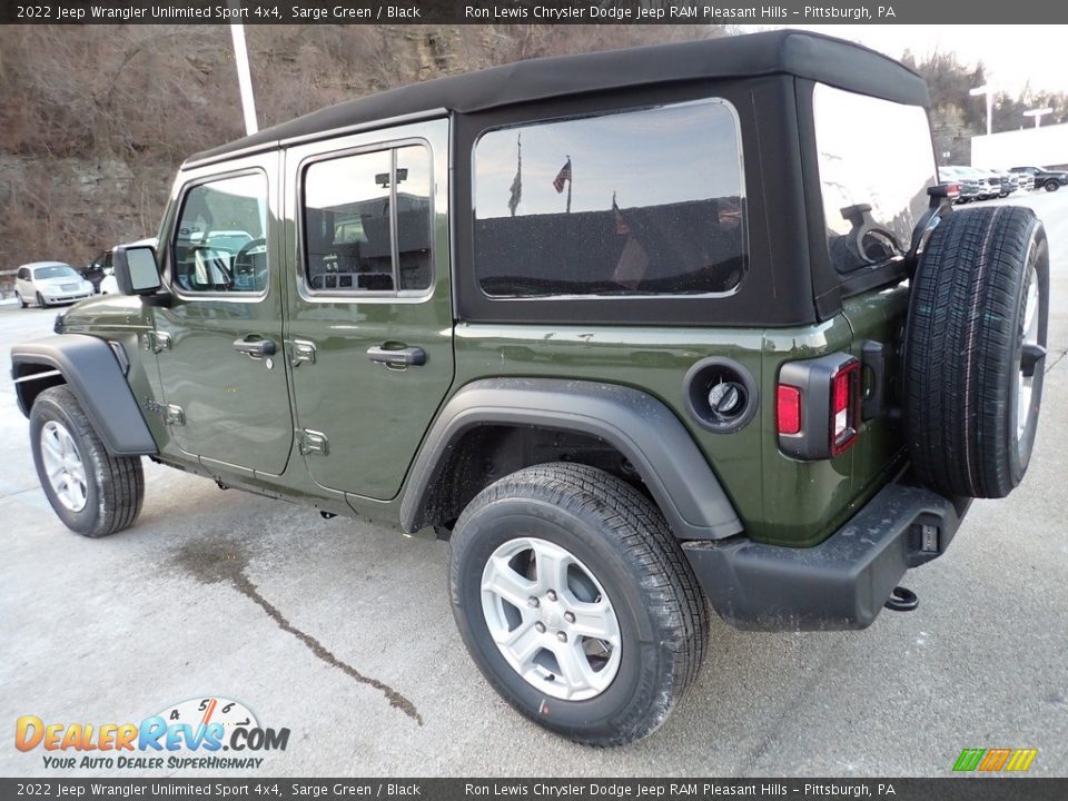 2022 Jeep Wrangler Unlimited Sport 4x4 Sarge Green / Black Photo #3