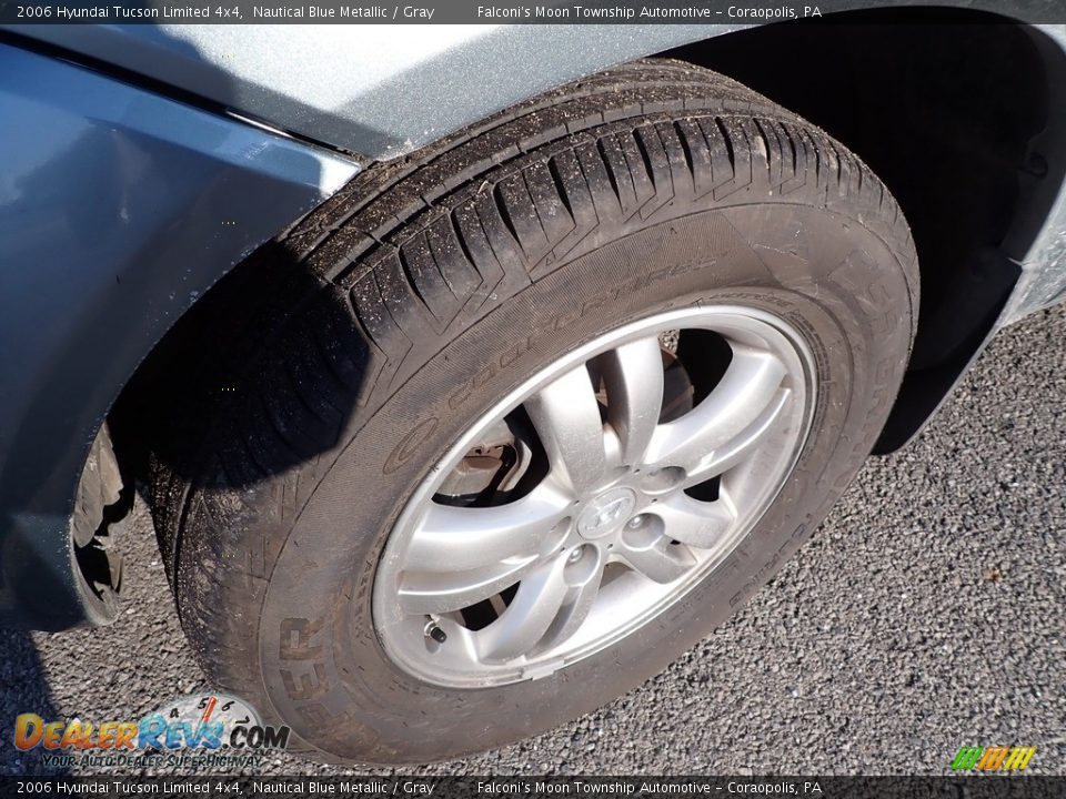 2006 Hyundai Tucson Limited 4x4 Nautical Blue Metallic / Gray Photo #2