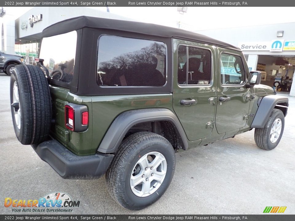 2022 Jeep Wrangler Unlimited Sport 4x4 Sarge Green / Black Photo #6