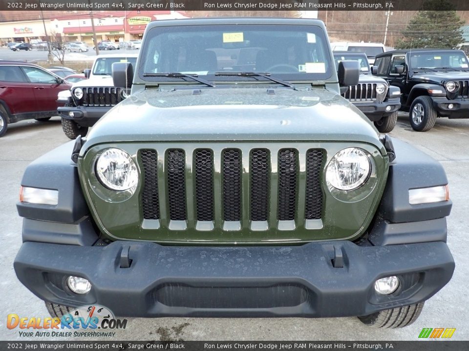 2022 Jeep Wrangler Unlimited Sport 4x4 Sarge Green / Black Photo #9