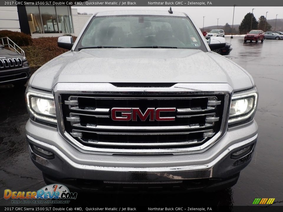 2017 GMC Sierra 1500 SLT Double Cab 4WD Quicksilver Metallic / Jet Black Photo #3