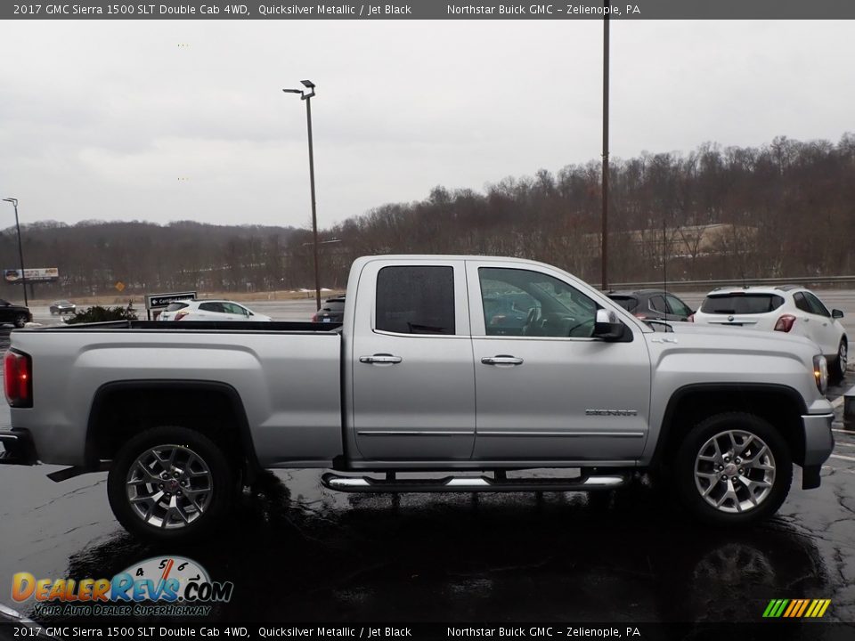 2017 GMC Sierra 1500 SLT Double Cab 4WD Quicksilver Metallic / Jet Black Photo #5