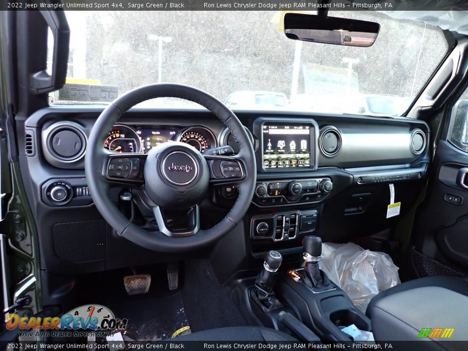 Dashboard of 2022 Jeep Wrangler Unlimited Sport 4x4 Photo #13