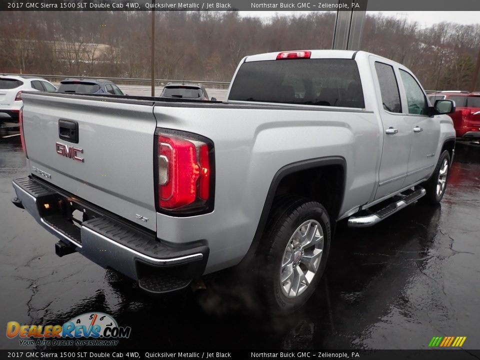 2017 GMC Sierra 1500 SLT Double Cab 4WD Quicksilver Metallic / Jet Black Photo #8