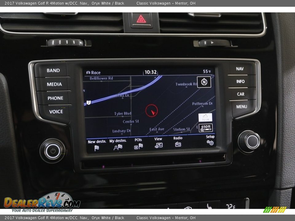 2017 Volkswagen Golf R 4Motion w/DCC. Nav. Oryx White / Black Photo #12
