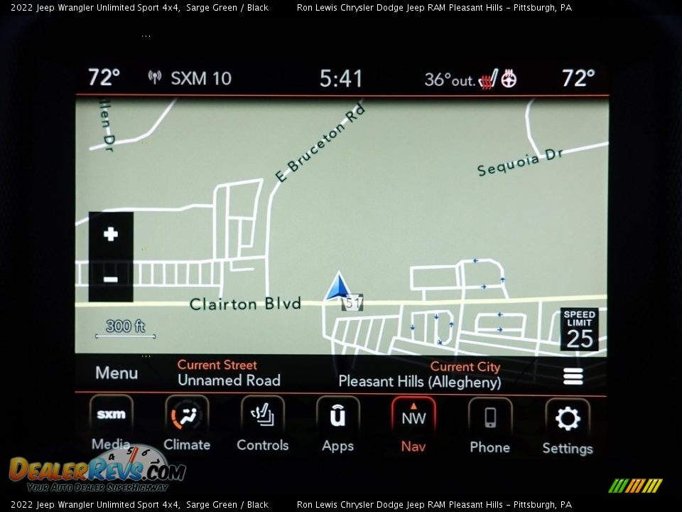 Navigation of 2022 Jeep Wrangler Unlimited Sport 4x4 Photo #18