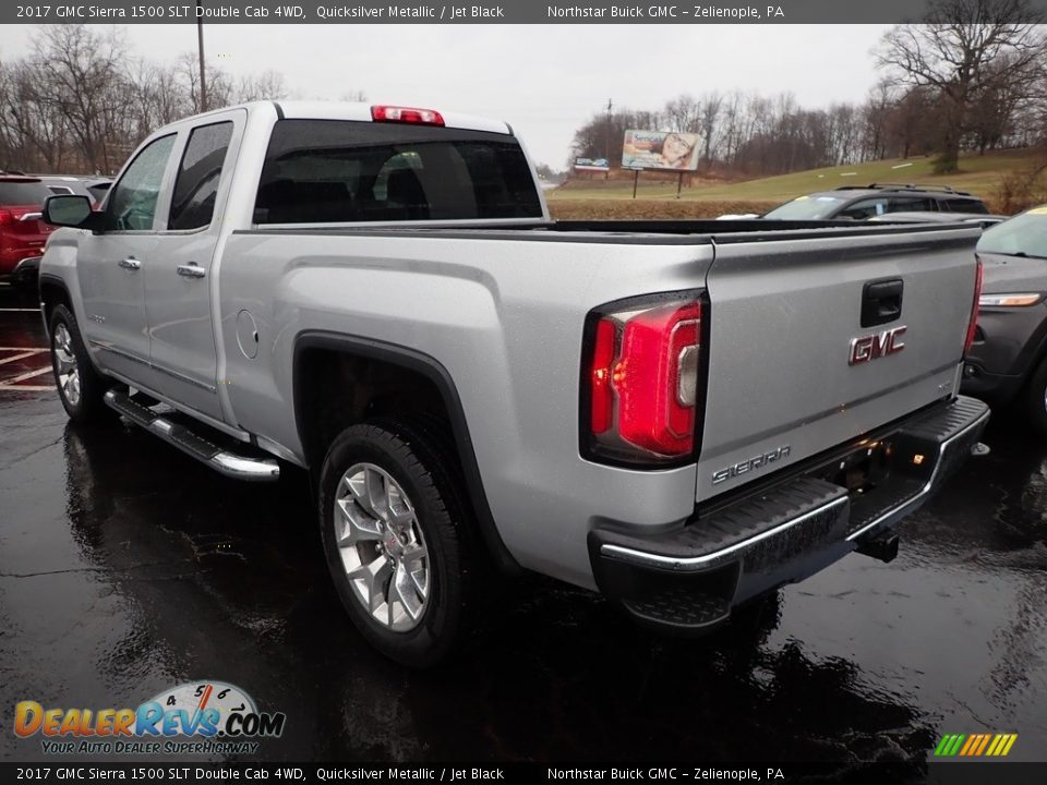 2017 GMC Sierra 1500 SLT Double Cab 4WD Quicksilver Metallic / Jet Black Photo #10