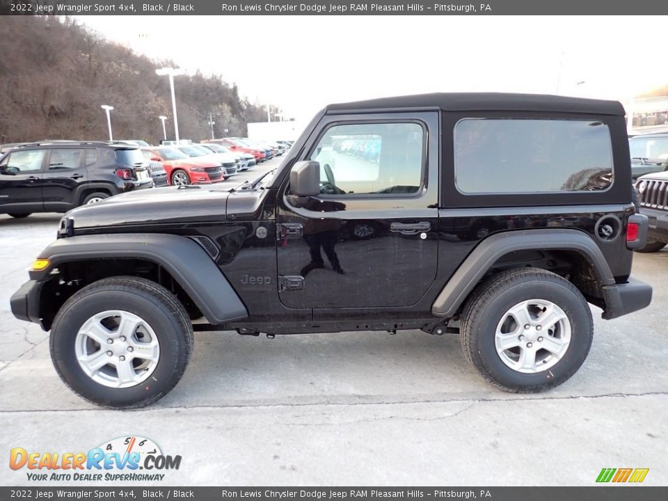 Black 2022 Jeep Wrangler Sport 4x4 Photo #2