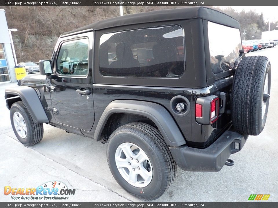 2022 Jeep Wrangler Sport 4x4 Black / Black Photo #3