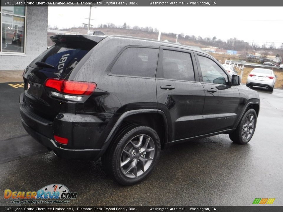 2021 Jeep Grand Cherokee Limited 4x4 Diamond Black Crystal Pearl / Black Photo #10