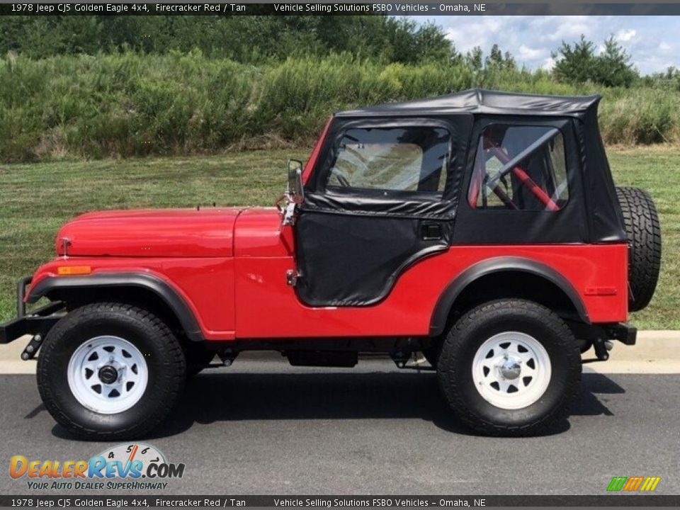 1978 Jeep CJ5 Golden Eagle 4x4 Firecracker Red / Tan Photo #1