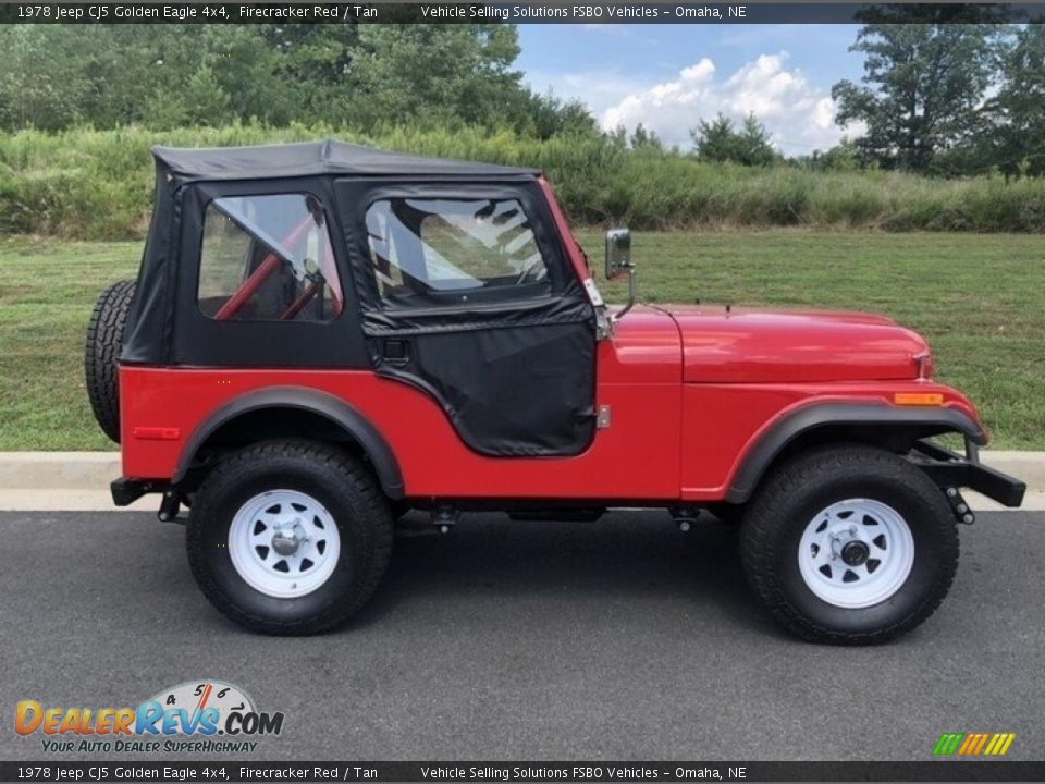 1978 Jeep CJ5 Golden Eagle 4x4 Firecracker Red / Tan Photo #2