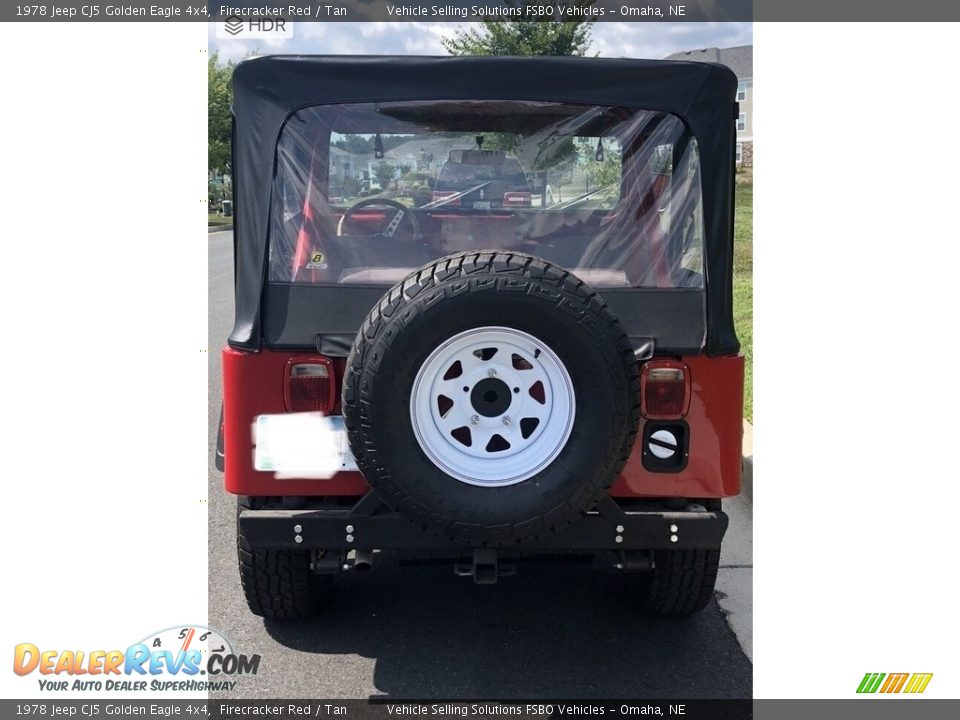 1978 Jeep CJ5 Golden Eagle 4x4 Firecracker Red / Tan Photo #6