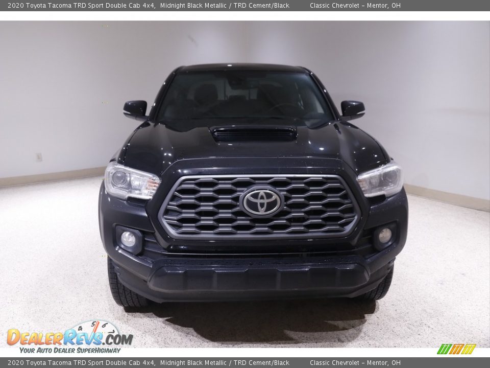 2020 Toyota Tacoma TRD Sport Double Cab 4x4 Midnight Black Metallic / TRD Cement/Black Photo #2