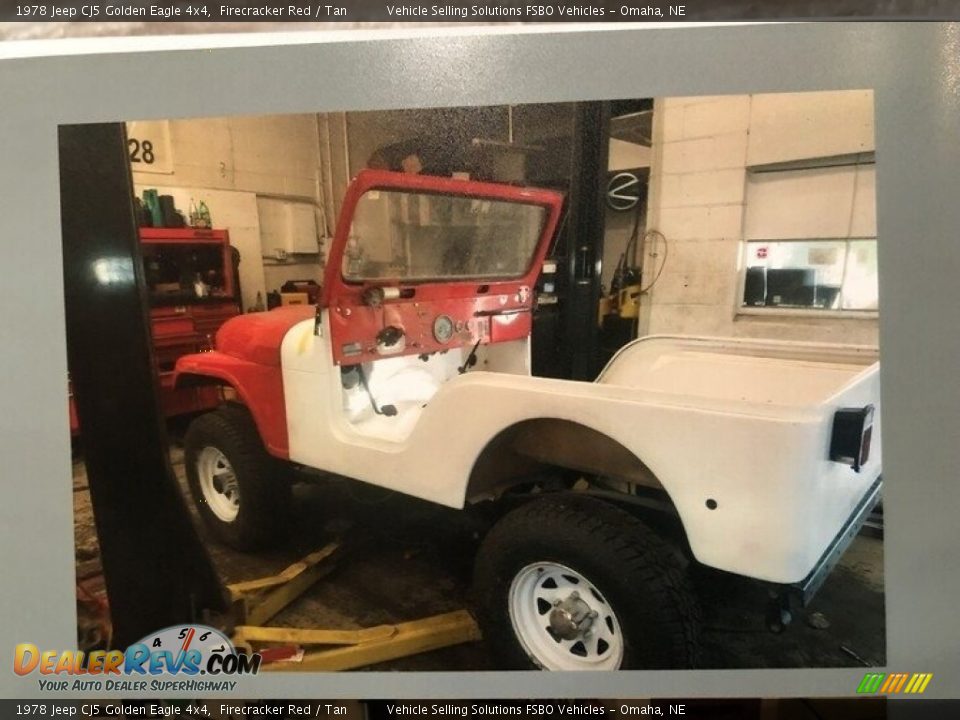 1978 Jeep CJ5 Golden Eagle 4x4 Firecracker Red / Tan Photo #9