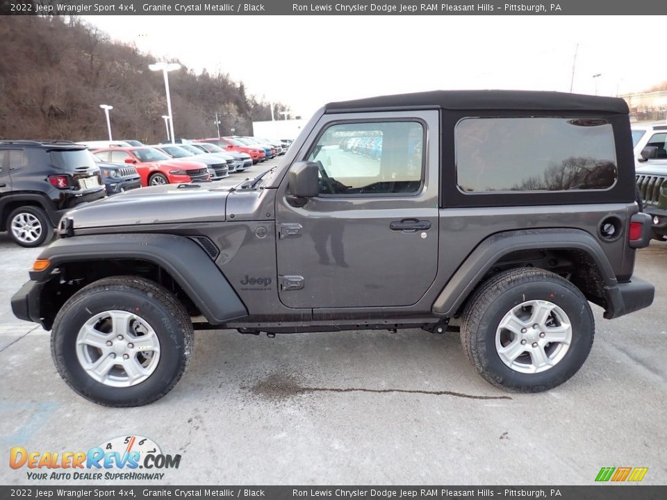 2022 Jeep Wrangler Sport 4x4 Granite Crystal Metallic / Black Photo #2