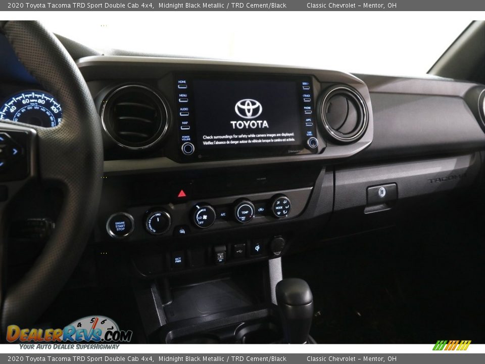 2020 Toyota Tacoma TRD Sport Double Cab 4x4 Midnight Black Metallic / TRD Cement/Black Photo #9