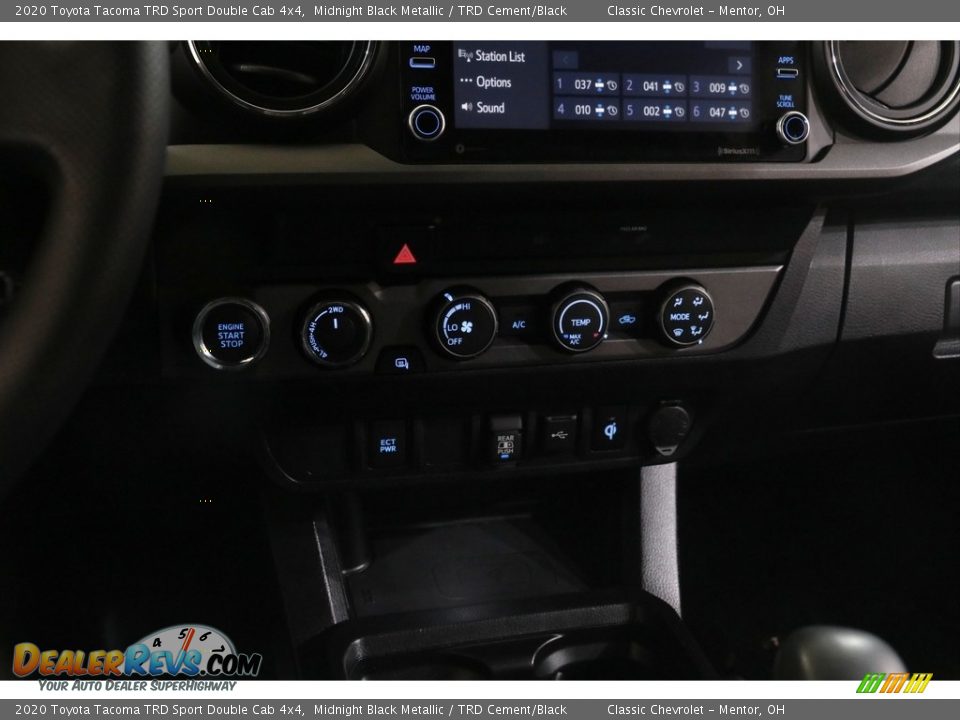 2020 Toyota Tacoma TRD Sport Double Cab 4x4 Midnight Black Metallic / TRD Cement/Black Photo #13