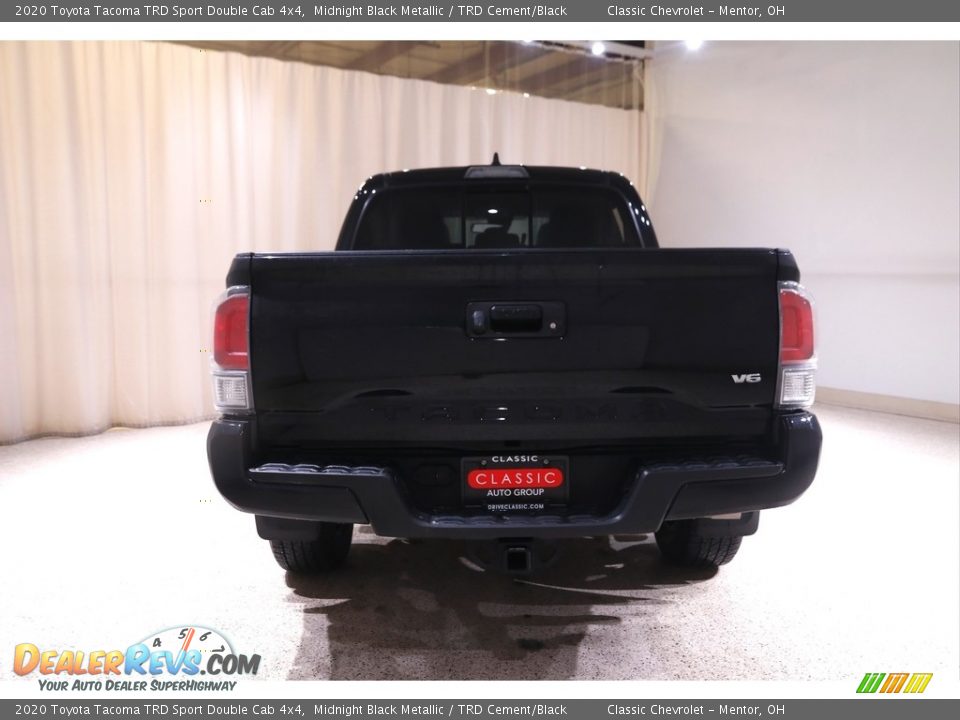 2020 Toyota Tacoma TRD Sport Double Cab 4x4 Midnight Black Metallic / TRD Cement/Black Photo #18