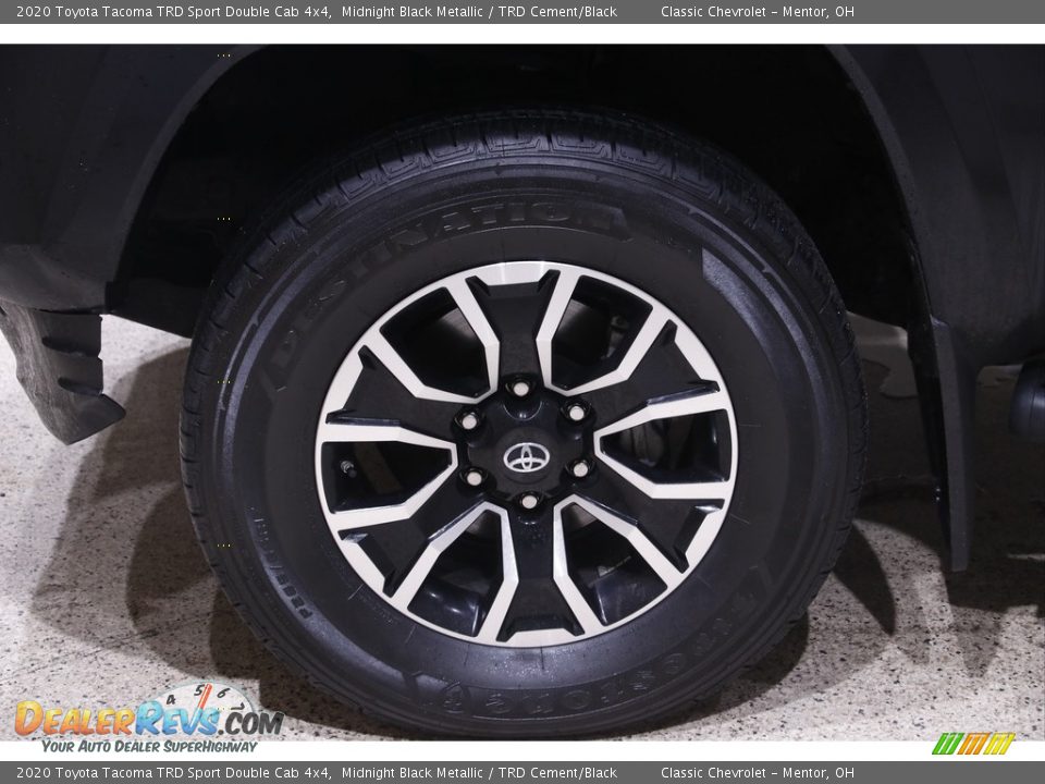 2020 Toyota Tacoma TRD Sport Double Cab 4x4 Midnight Black Metallic / TRD Cement/Black Photo #20