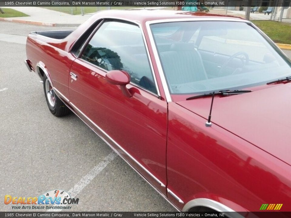 1985 Chevrolet El Camino Conquista Dark Maroon Metallic / Gray Photo #12