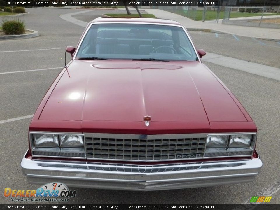 1985 Chevrolet El Camino Conquista Dark Maroon Metallic / Gray Photo #13