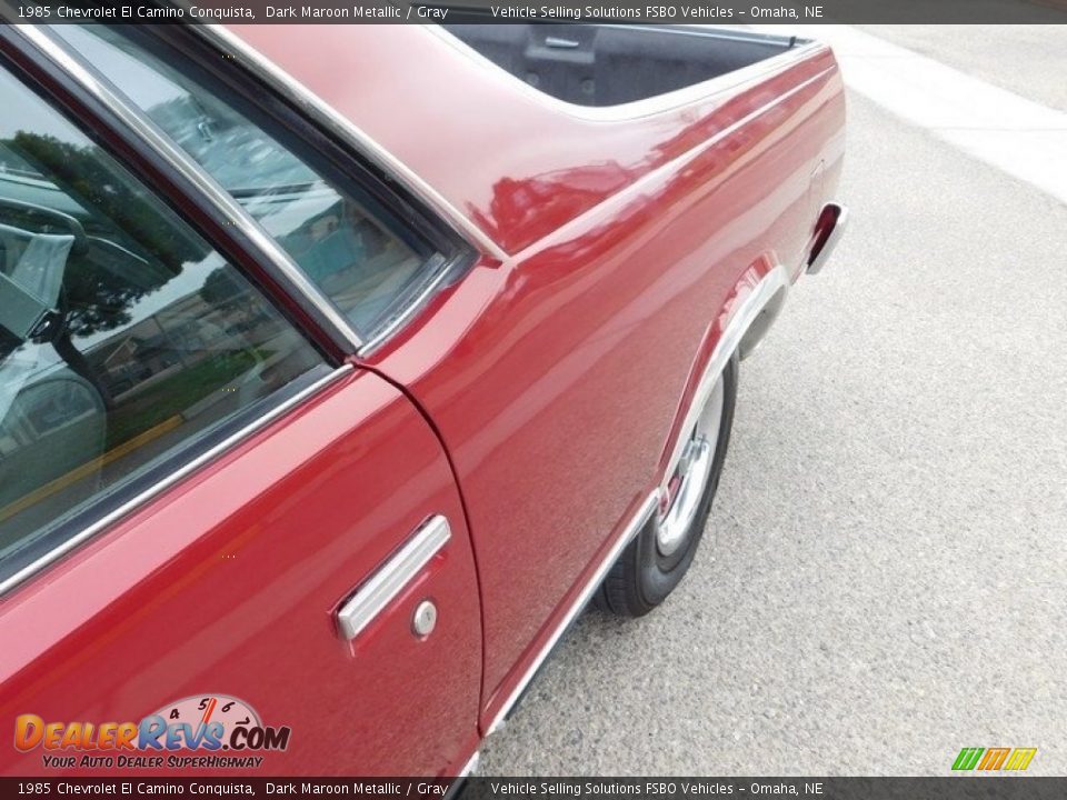 1985 Chevrolet El Camino Conquista Dark Maroon Metallic / Gray Photo #21