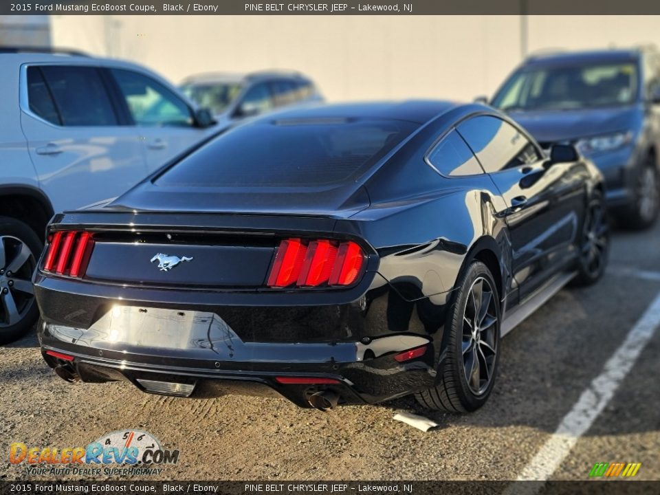 2015 Ford Mustang EcoBoost Coupe Black / Ebony Photo #3