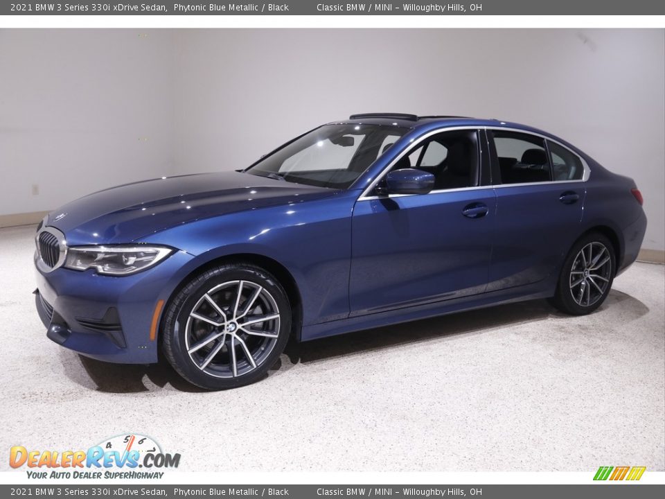 2021 BMW 3 Series 330i xDrive Sedan Phytonic Blue Metallic / Black Photo #3