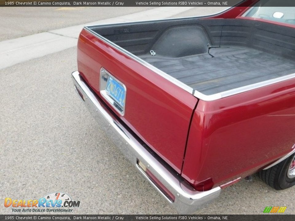 1985 Chevrolet El Camino Conquista Dark Maroon Metallic / Gray Photo #26