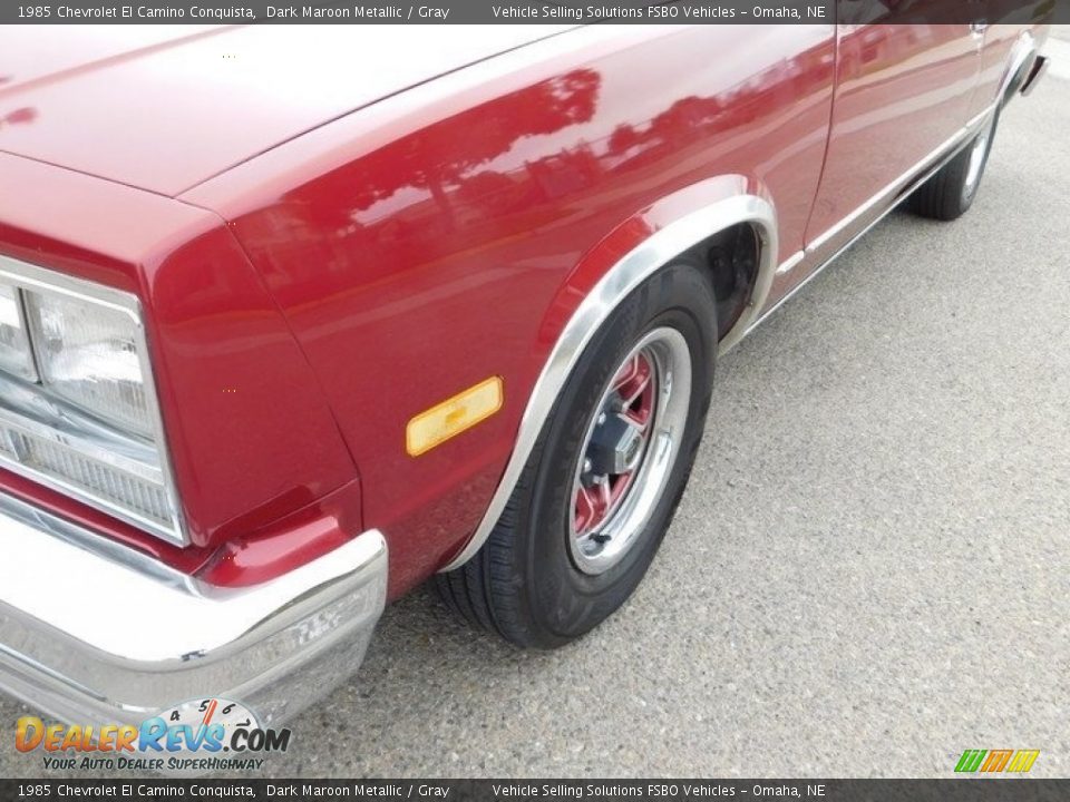 1985 Chevrolet El Camino Conquista Dark Maroon Metallic / Gray Photo #29