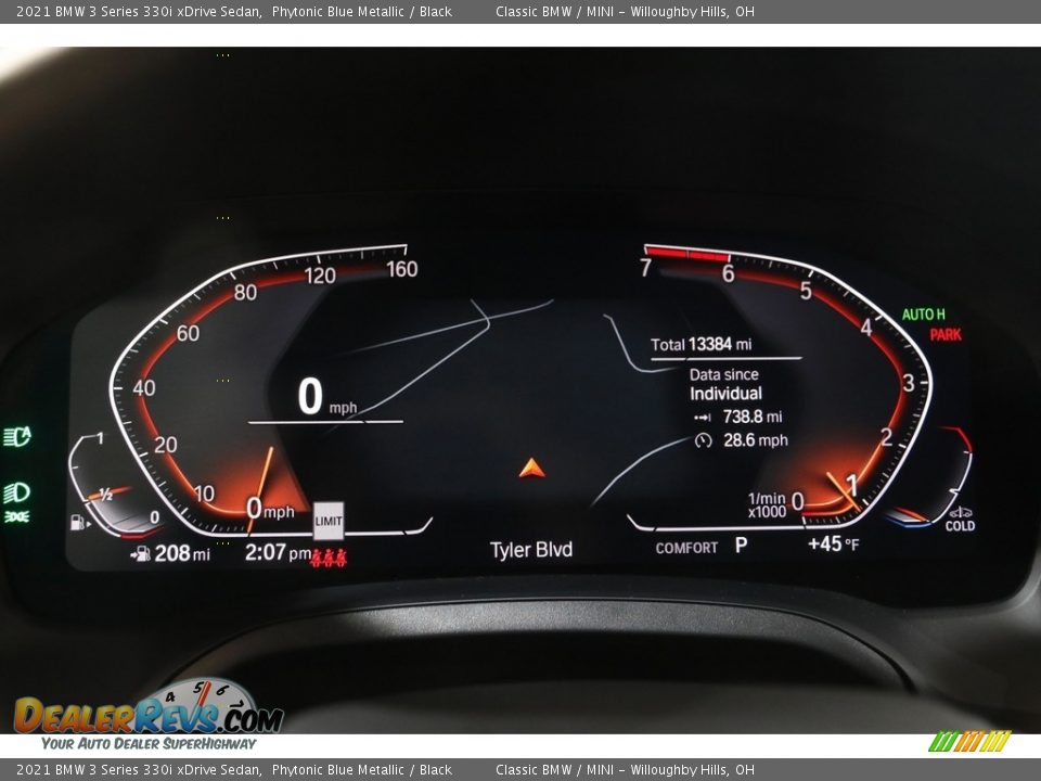 2021 BMW 3 Series 330i xDrive Sedan Phytonic Blue Metallic / Black Photo #8