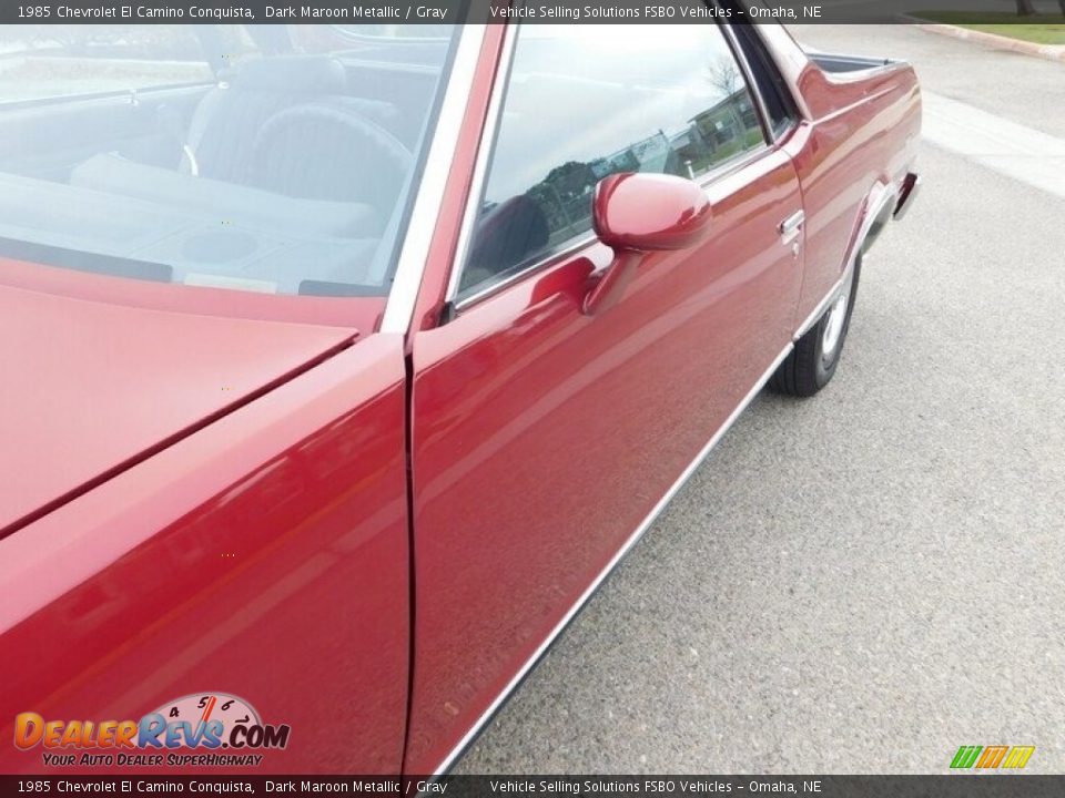 1985 Chevrolet El Camino Conquista Dark Maroon Metallic / Gray Photo #33